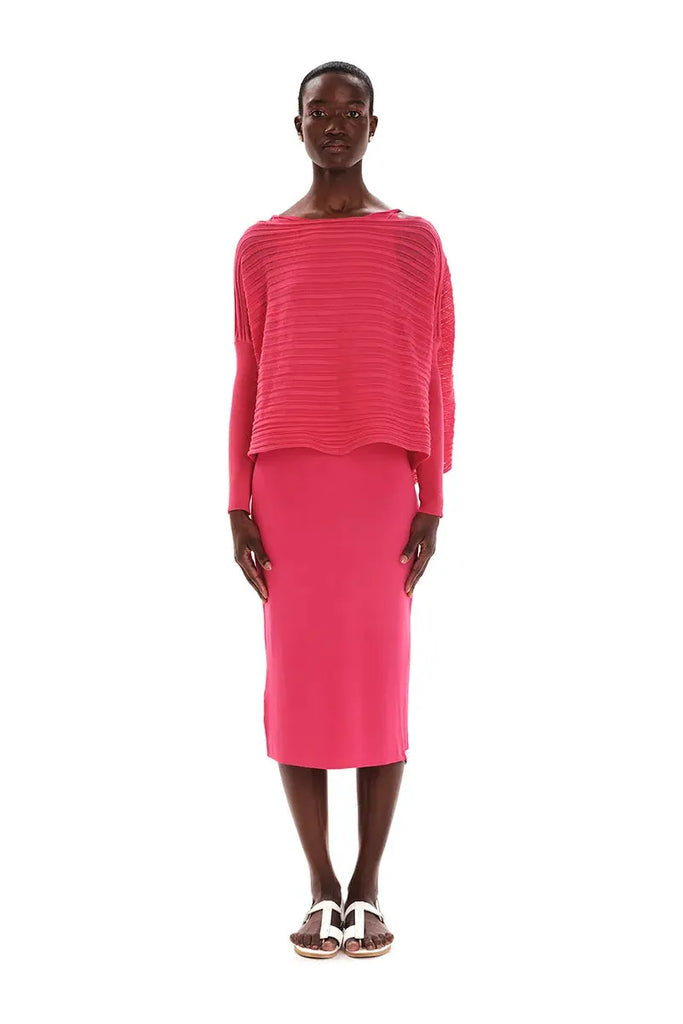 Ioanna Kourbela Archetypes Knit Long Sleeve Top S25238 | Azalea Pink