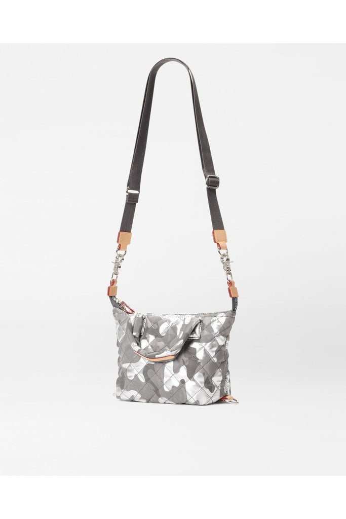 MZ Wallace Micro Sutton Quilted Bag 1109X2097 | Silver Metallic Camo