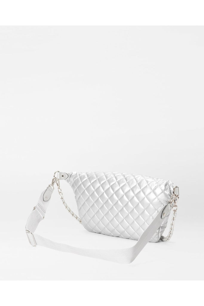 MZ Wallace Crosby Crossbody Sling Bag 1267C2096 | Matte Silver