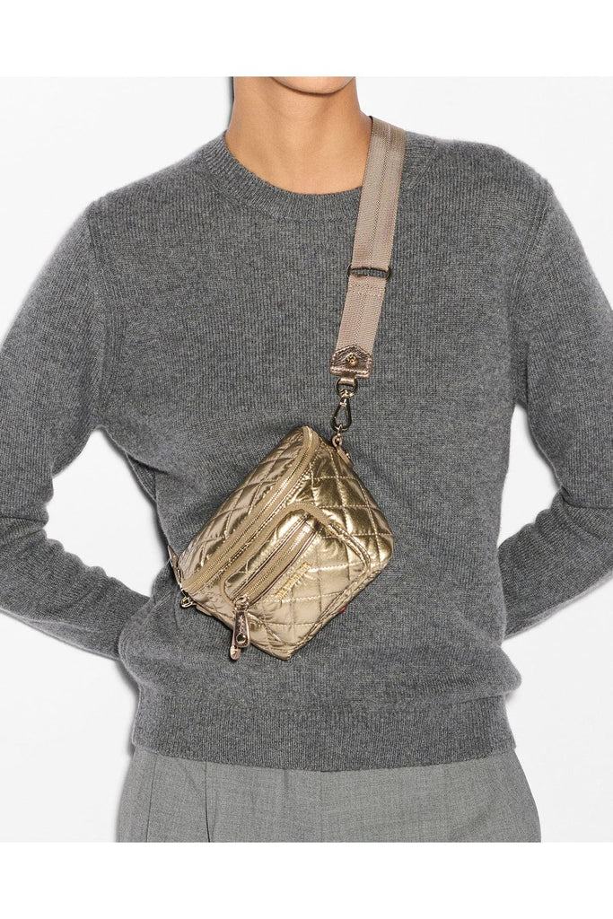 MZ Wallace Micro Crosby Sling 1555C2128 | Antique Gold Metallic