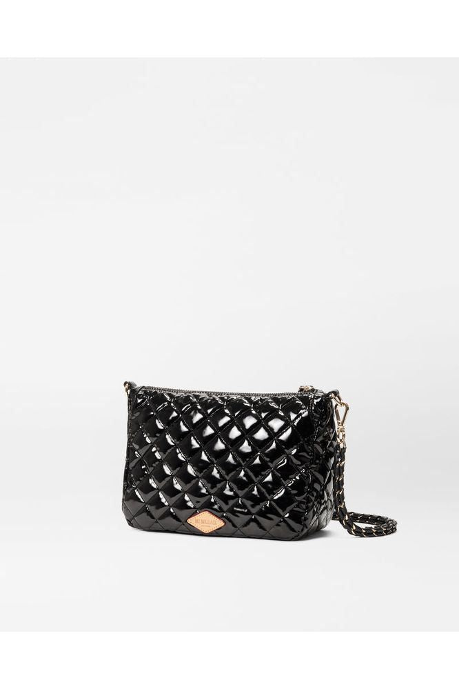 MZ Wallace Crosby Ella Crossbody 1597C0434 | Black Lacquer