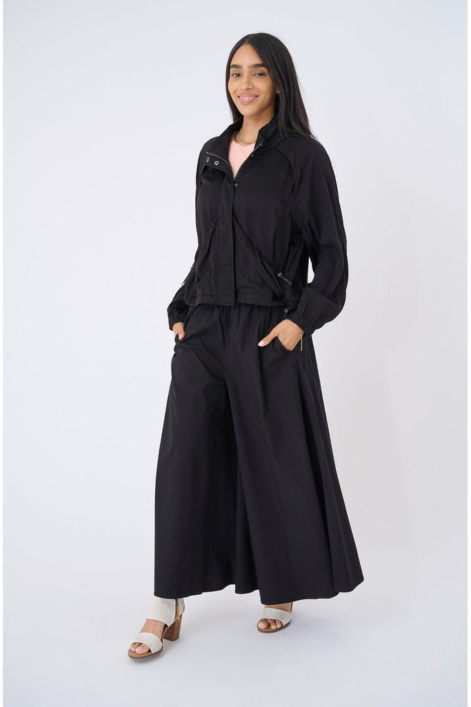 Marrakech Bora Stretch Poplin Super Wide Leg Pants RR 70674 | Black