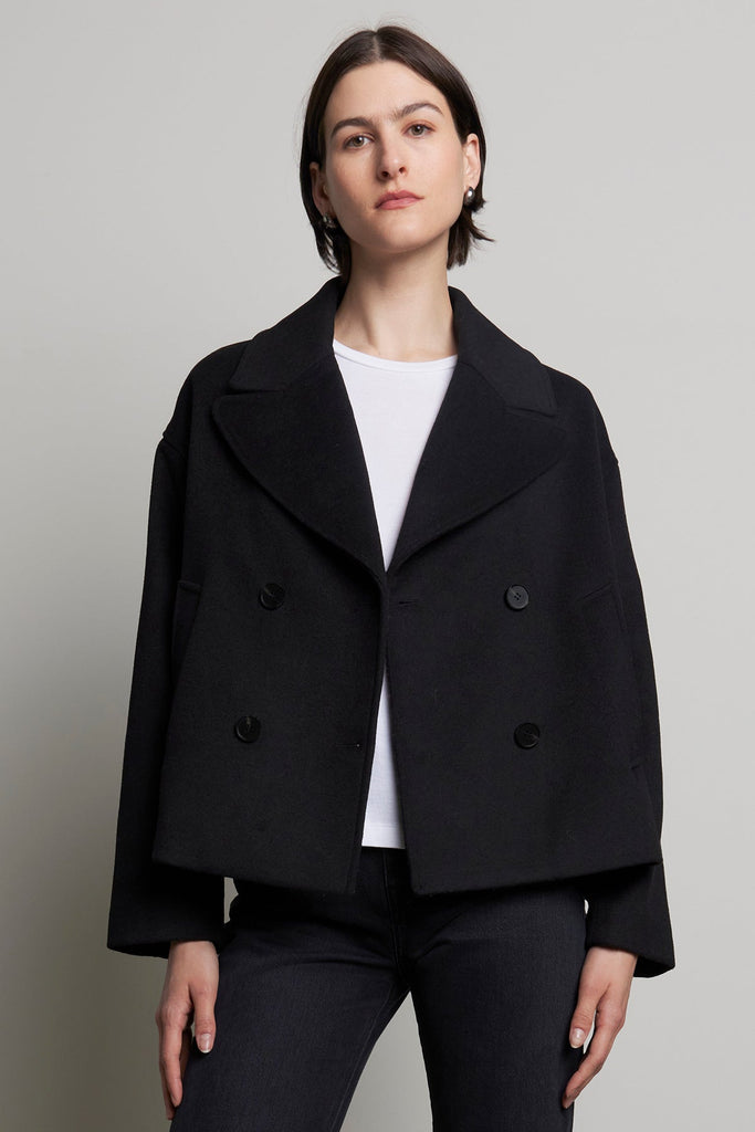 Velvet by Graham & Spencer Westwood 06 Wool Peacoat | Black