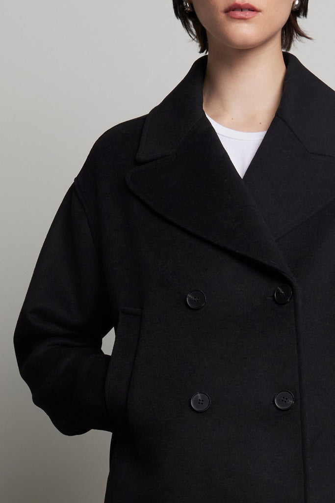 Velvet by Graham & Spencer Westwood 06 Wool Peacoat | Black