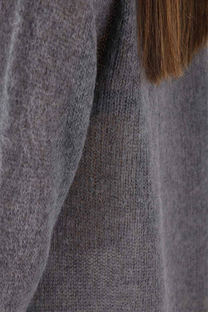 Mus & Bombon Amoia Boat Neck Sweater | Anthracite