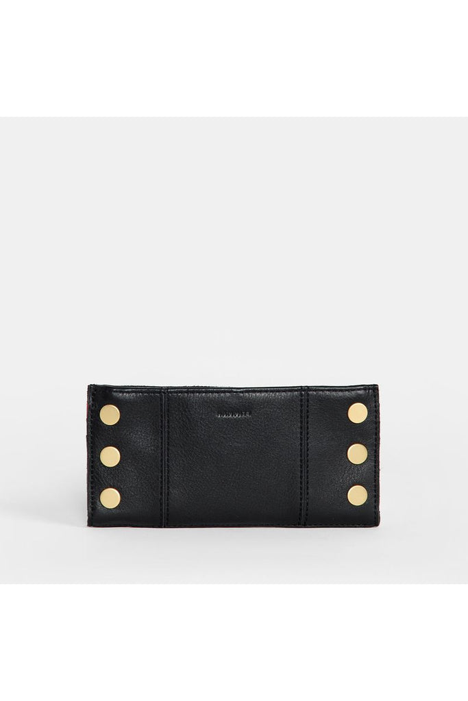 Hammitt 110 North Bifold 4584| Black/Brushed Gold Red Zip