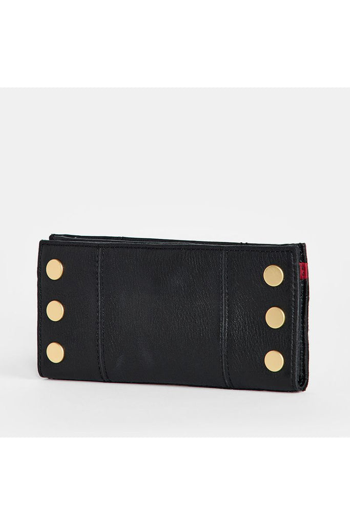 Hammitt 110 North Bifold 4584| Black/Brushed Gold Red Zip