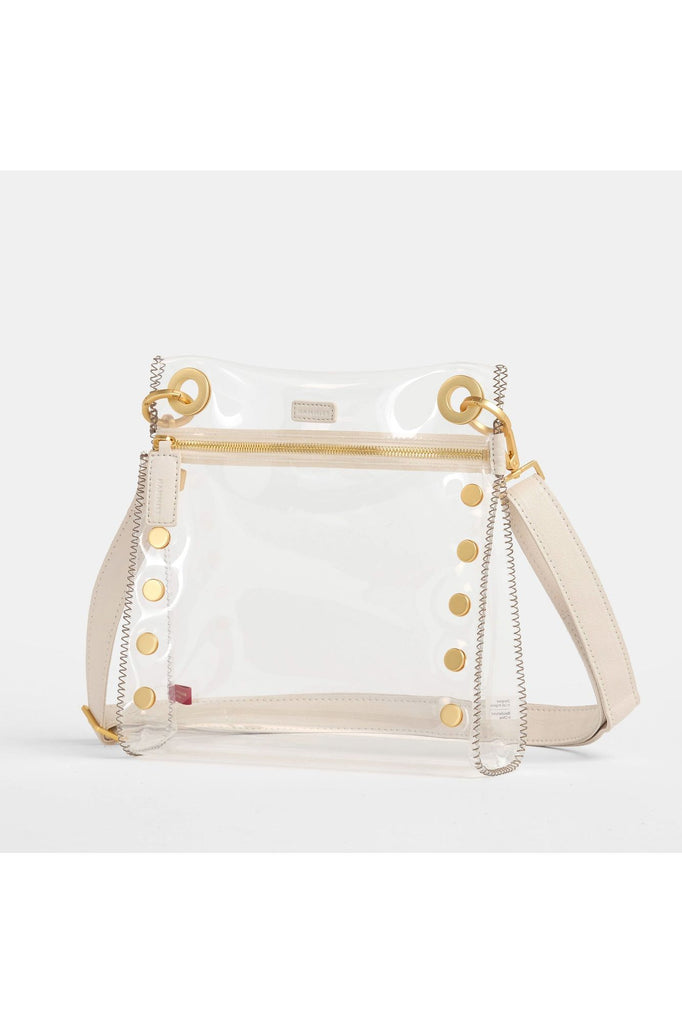 Hammitt Tony Medium Crossbody Bag 17892 | Clear Calla Lily/Brushed Gold