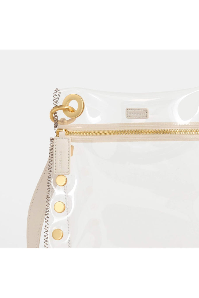 Hammitt Tony Medium Crossbody Bag 17892 | Clear Calla Lily/Brushed Gold