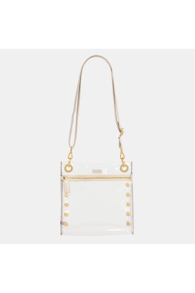 Hammitt Tony Medium Crossbody Bag 17892 | Clear Calla Lily/Brushed Gold