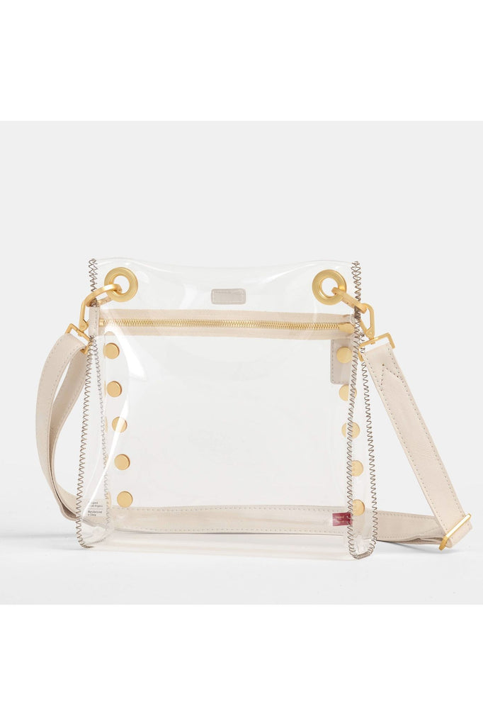 Hammitt Tony Medium Crossbody Bag 17892 | Clear Calla Lily/Brushed Gold