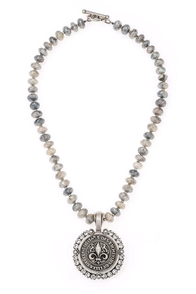 French Kande Necklace | The Josephine Necklace PM2175-Z | Silverite