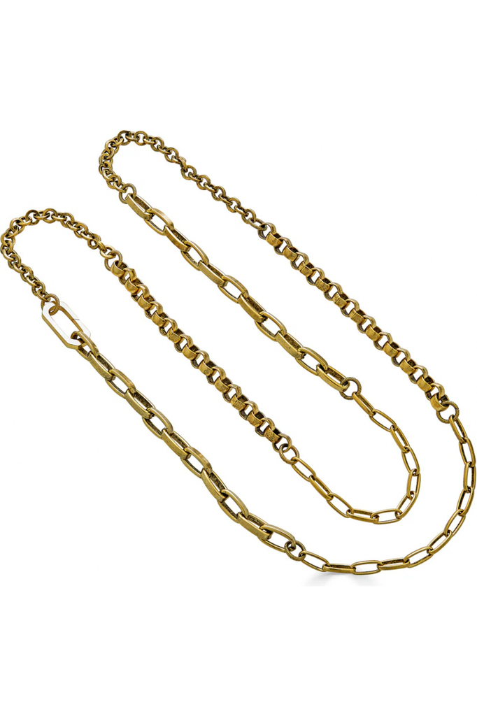 Loni Paul Gold Mixed Chain Necklace 816 | Gold