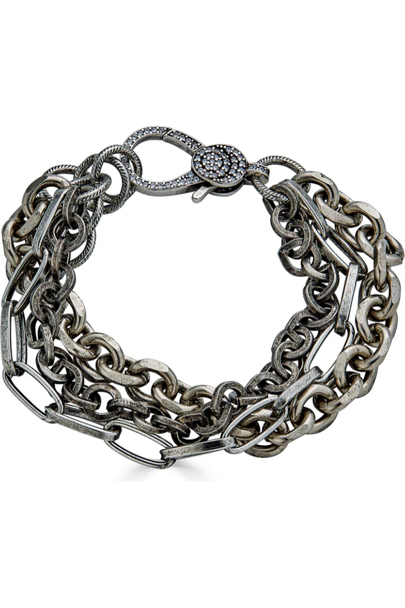 Loni Paul Silver 3 Strand Bracelet 795 | Silver