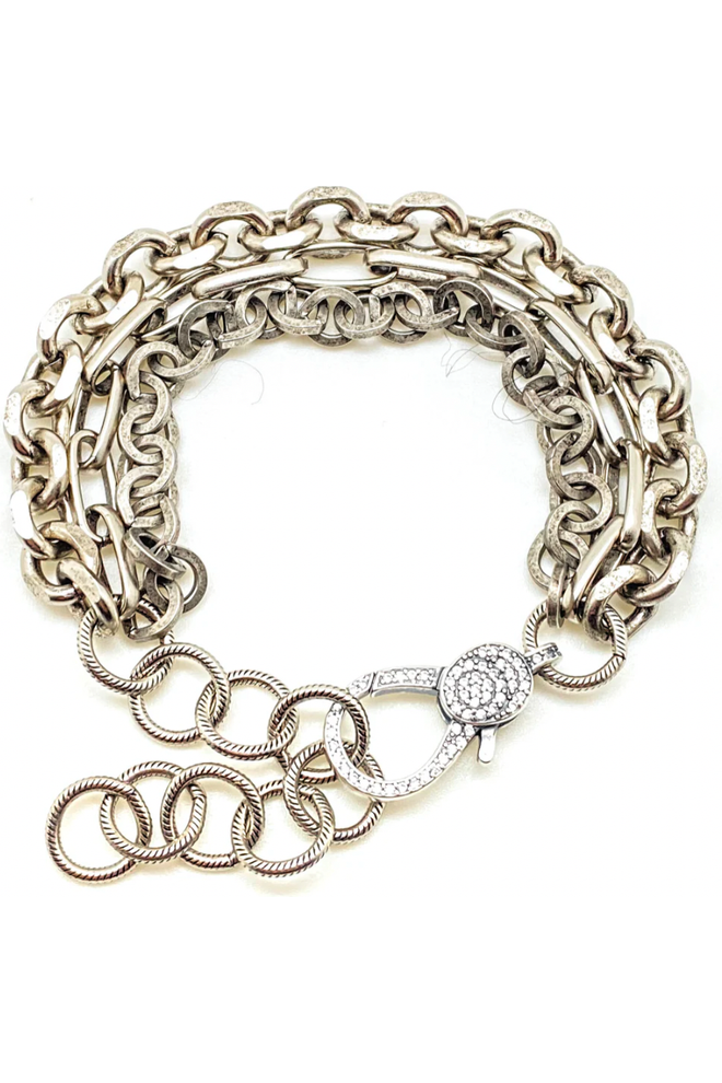 Loni Paul Silver 3 Strand Bracelet 795 | Silver