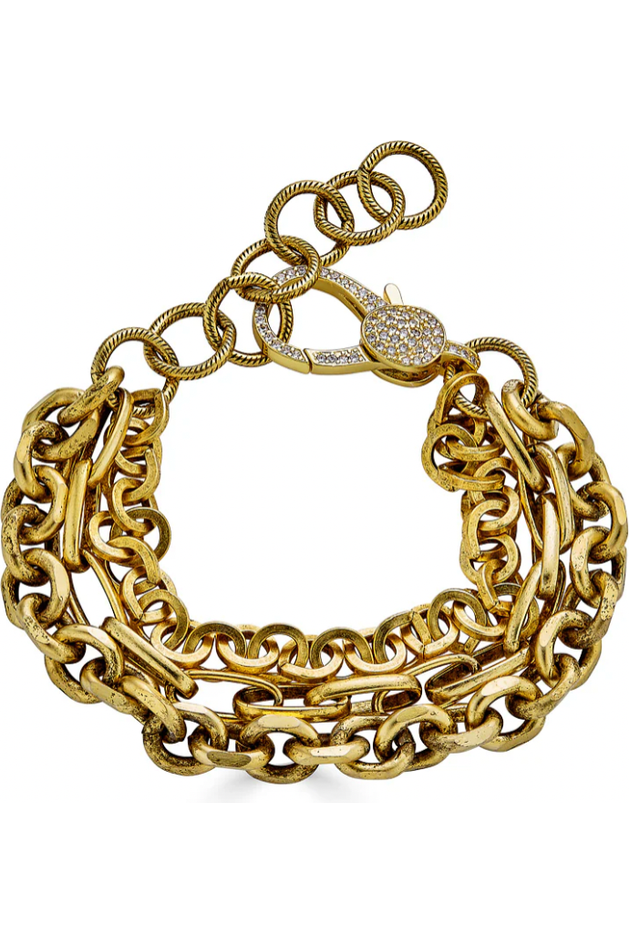 Loni Paul Gold 3 Strand Bracelet 804 | Gold