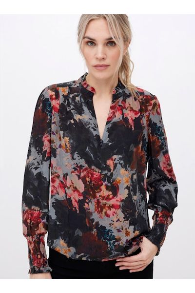 go by Go Silk Go Soft Spoken Blouse T1434-BOGA | Botanic Garden