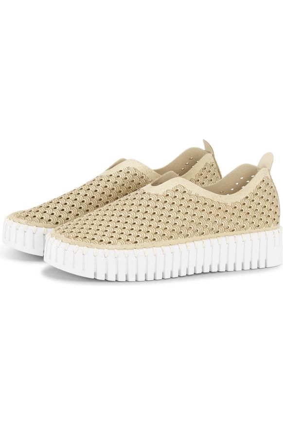 Ilse Jacobsen Hornbæk Tulipu 0023 Platform Sneakers | Platin 780