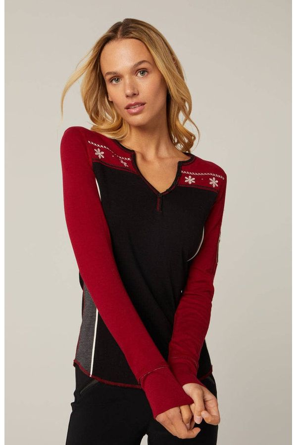 Alp N Rock Anja Henley Shirt | Deep Red