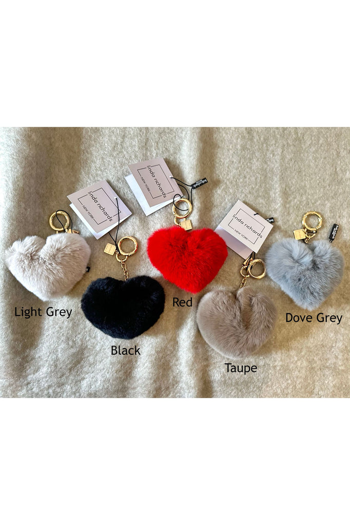 Linda Richards Rex Rabbit Heart Keychain KY-002 | Assorted Colors