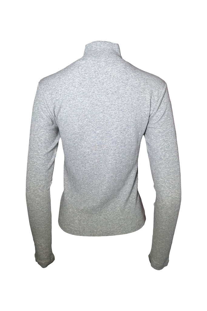 Velvet by Jenny Graham Helms 06 Turtleneck Tee | Heather Grey