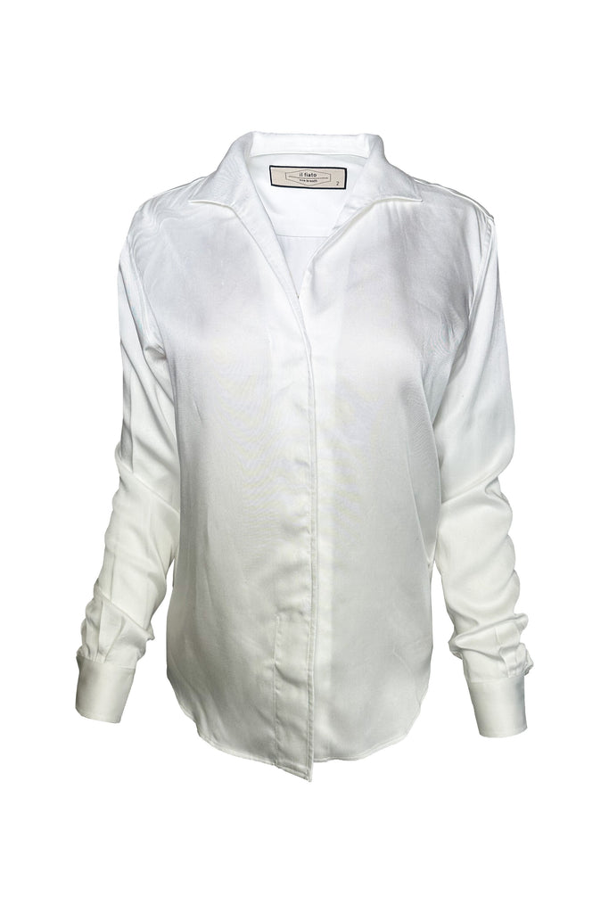 il fiato Hidden Button Blouse 7995 | Ivory