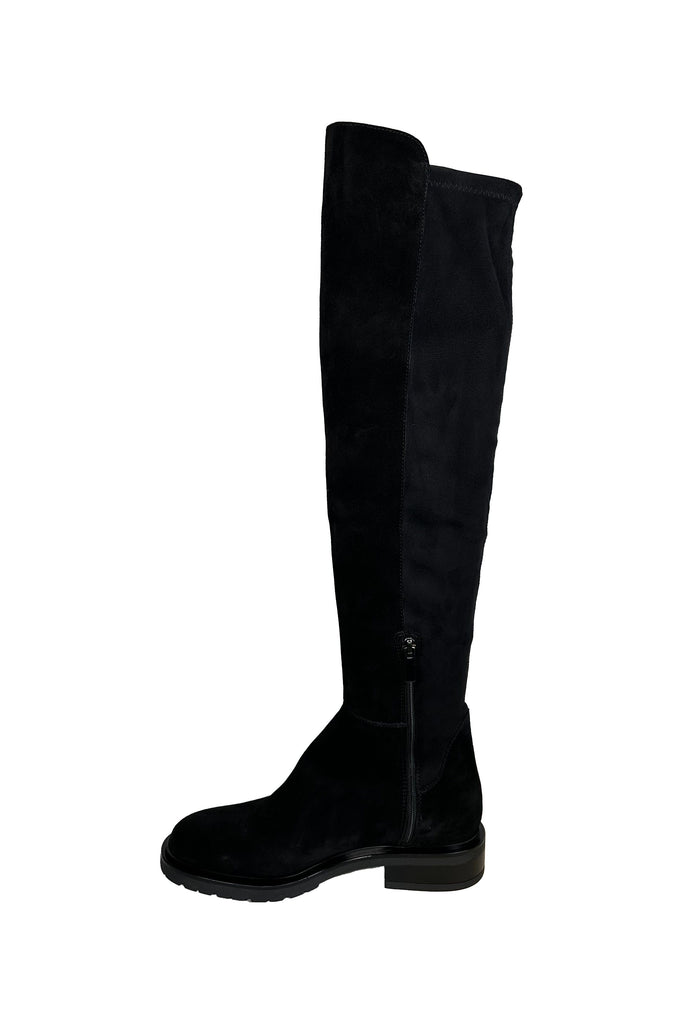 Michele Lopriore Jaime Over the Knee Suede Boots | Nero (Black)