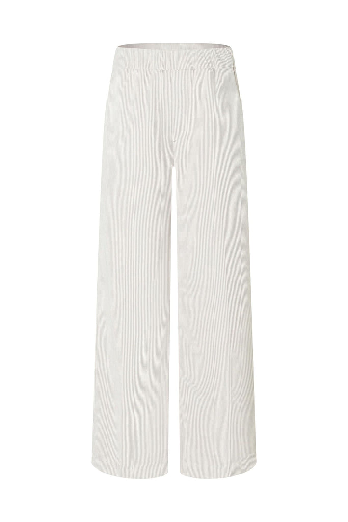 Mac Jeans Chiara Cropped Wide Leg Pull On Pants 3045-0410 | 012 White Sand