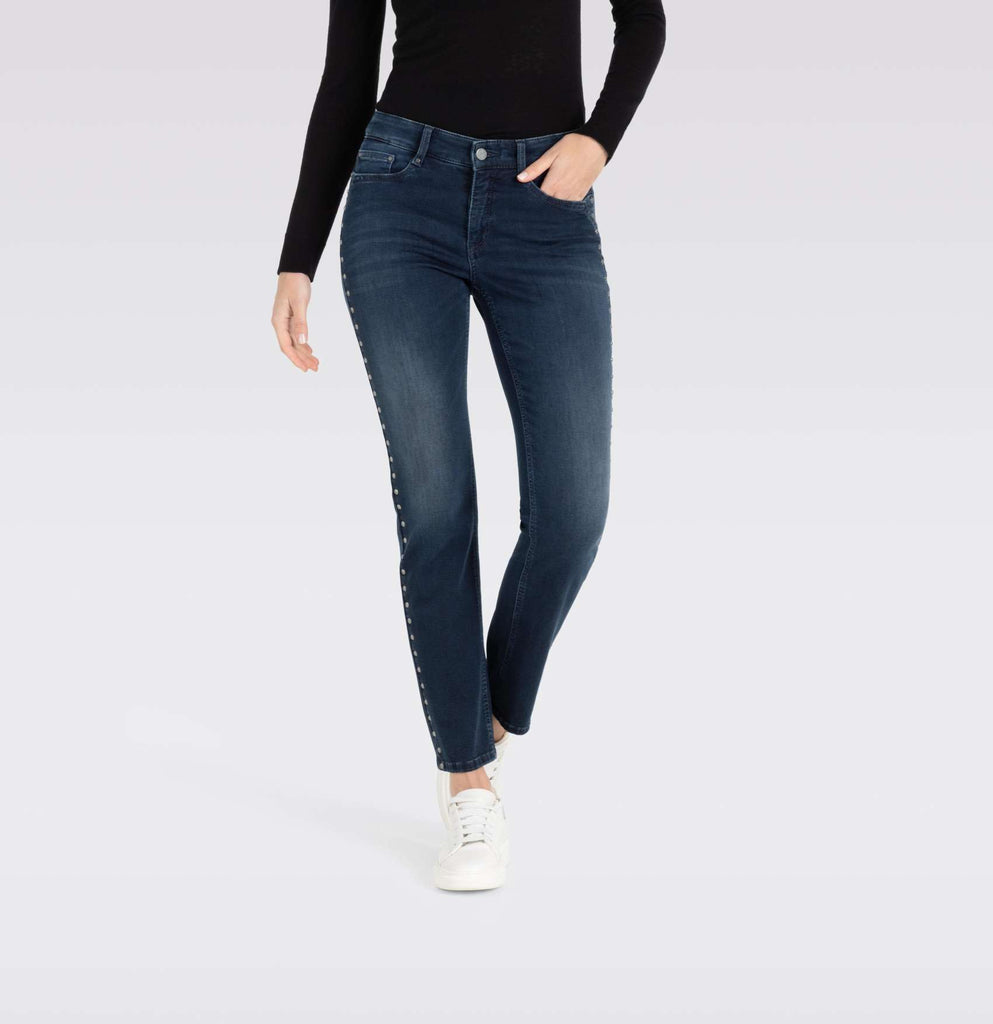 Mac Jeans Dream Dance Dream Denim Stud Embellished Jeans 5448-9A-0355 | D824 Moonlight Dark Wash