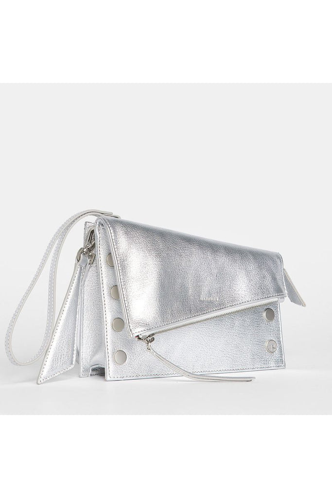 Hammitt Curtis Handbag | Sidewalk Silver/Brushed Silver