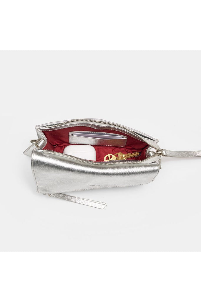 Hammitt Curtis Handbag | Sidewalk Silver/Brushed Silver