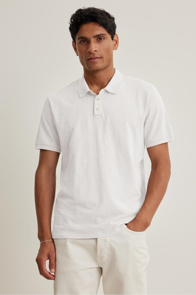 Velvet by Graham & Spencer Men's Niko Polo | White