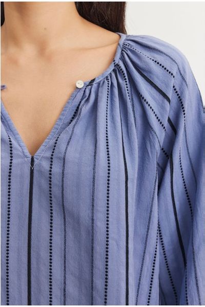 Velvet by Graham & Spencer Marlena 06 Stripe Dobby Top | Anchor