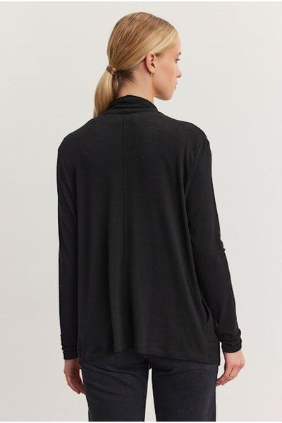 Velvet by Graham & Spencer Hermela 06 Tencel Knit Cardigan | Black