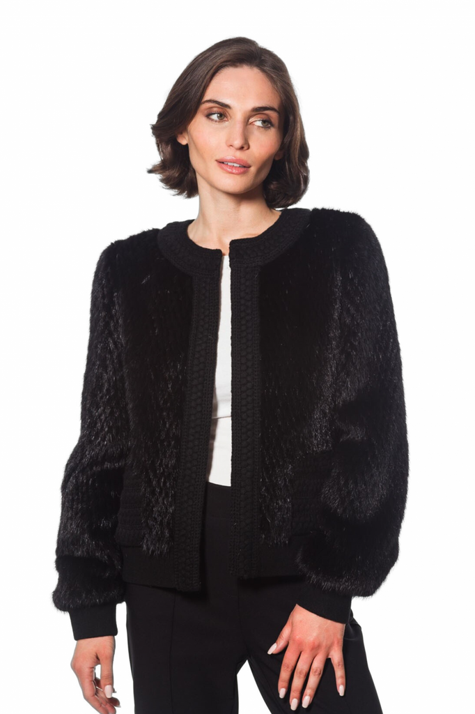 Linda Richards Genuine Danish Mink Jacket MK-306 | Black