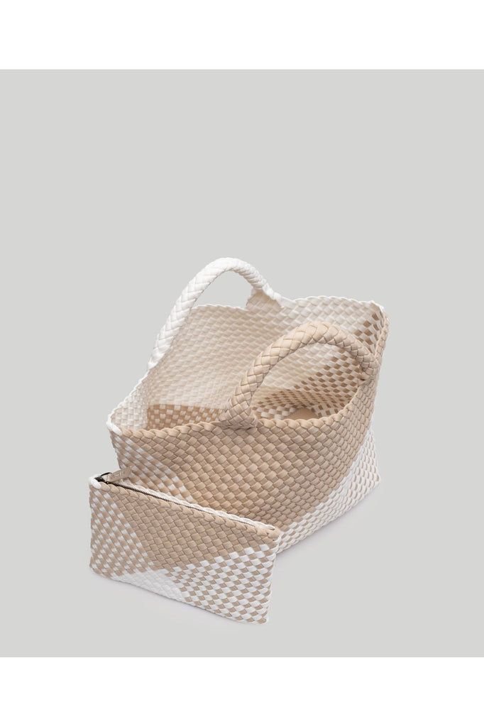 NAGHEDI St. Barth's Medium Graphic Weave Tote Bag SN0107L | Athena