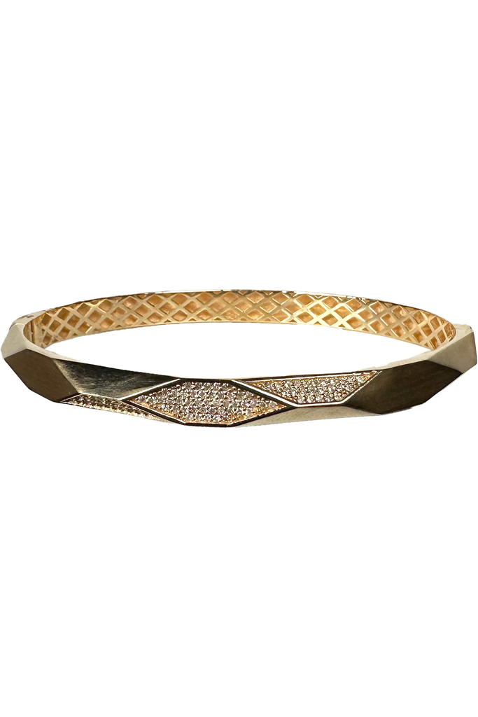 FC Creations 18K Gold Diamond Bangle Bracelet | Shop Fine Jewelry ...