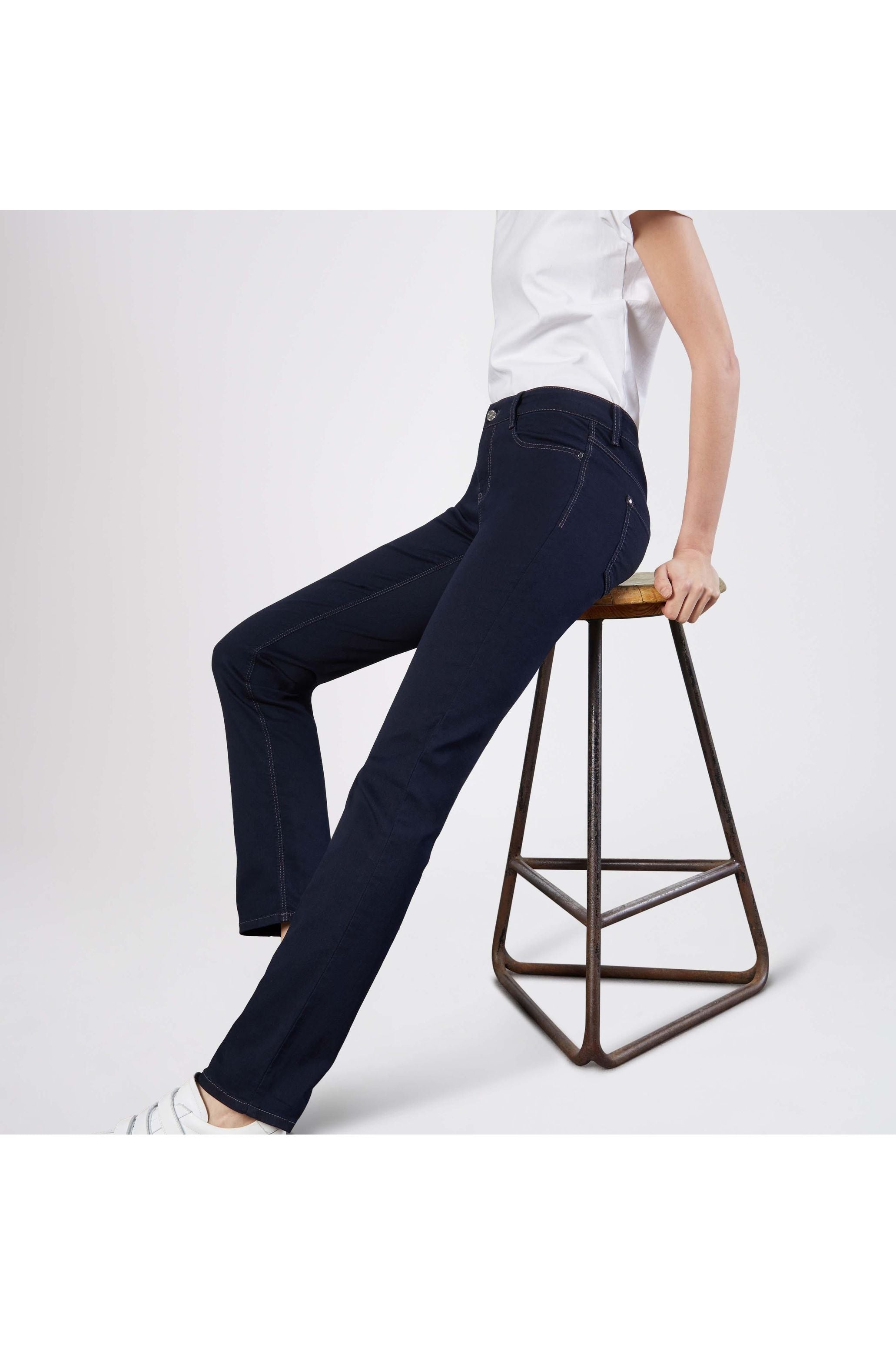Madison Denim Legs Straight Jeans Rinsewash – Mac D801 Dream | 5401-90-355L Robertson Dark