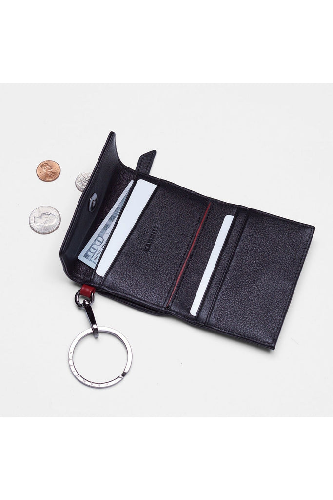 Hammitt Royce Key Wallet 16612 | Black/Gunmetal